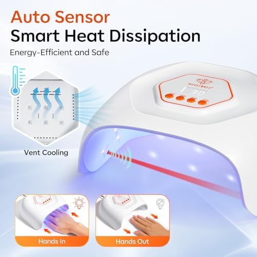 Modelones compact curing device showing the lightweight ergonomic design