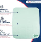 Two pack reusable bed pads folded for storage