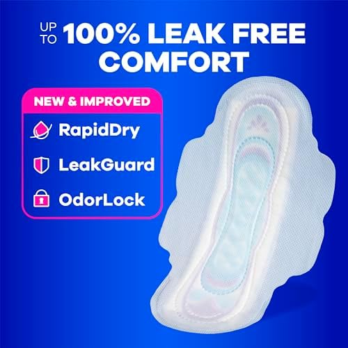 Always feminine hygiene pads with wings for heavy flow protection