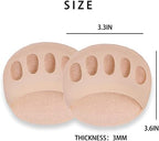 Five pairs of SooGree metatarsal pads in various colors including beige and black.