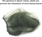 Compact folded mosquito head net for outdoor travel