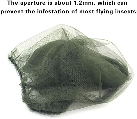 Compact folded mosquito head net for outdoor travel