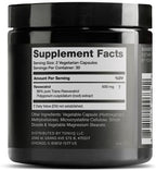 Toniiq Resveratrol supplement bottle label details