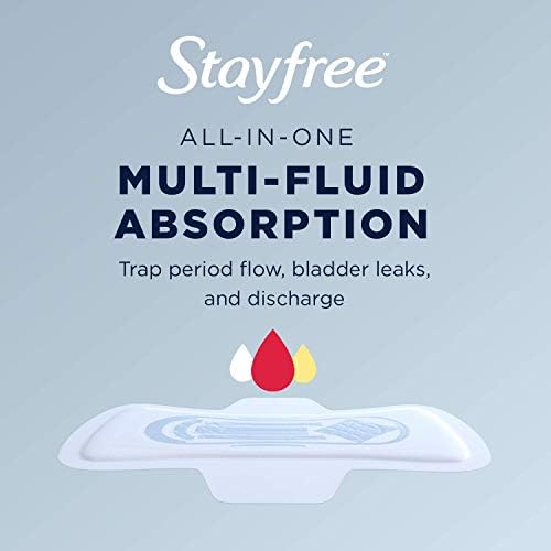 Side view of Stayfree super absorbency maxi pads jumbo pack.