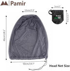 Pamir insect shield face cover mask over sun hat