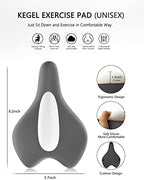 Gray cushion type Kegel exerciser for women and men's bladder control.
