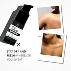 Talc-free magnesium powder spray for underarm and body moisture absorption.