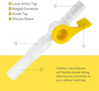 Universal stepped connector on Ximter urine drainage valve