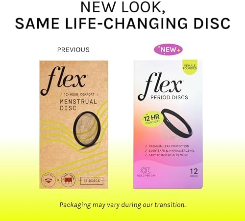 Disposable period disc being held to show flexible medical-grade polymer rim.
