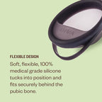 Diva Disc top view showing the oval shape designed to prevent rotation.