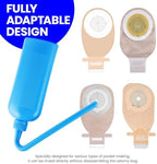 Flexible soft plastic body of the HNYYZL medical wash bottle being squeezed to demonstrate water flow control