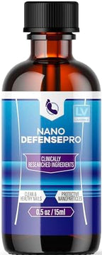 Nano Defense Pro liquid solution bottle for nail care