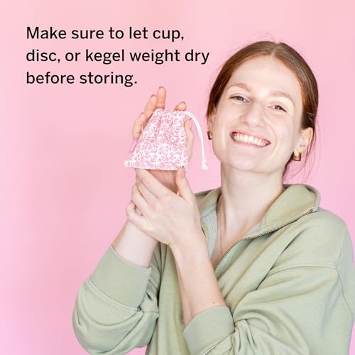 Small compact storage bag for menstrual accessories in purse