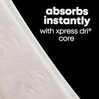 Close up of Kotex breathable panty liners for light flow protection.