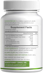 Deal Supplement eye defense formula highlighting third party lab tested and non GMO quality seals.