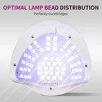 Close up of Mirage Layon lamp sensor and interior LED beads