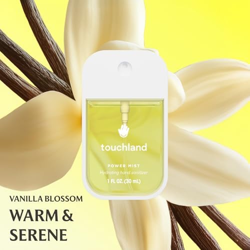 Touchland sanitizer spray pack for effective germ protection and soft skin