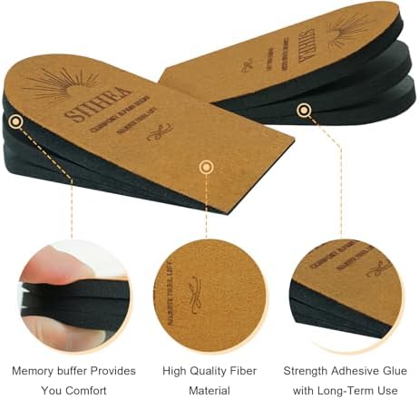 SIIHEA heel lifts showing U-shaped design for leg length discrepancy support.