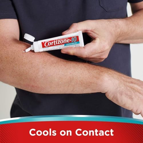 Back label of Cortizone-10 Cooling Gel showing drug facts and ingredients list.