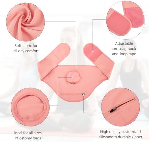 Soft breathable stoma pouch cover for men and women