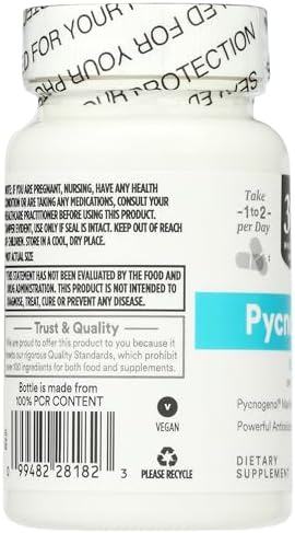 Authentic USA-imported 365 Whole Foods pine bark extract vegan capsules