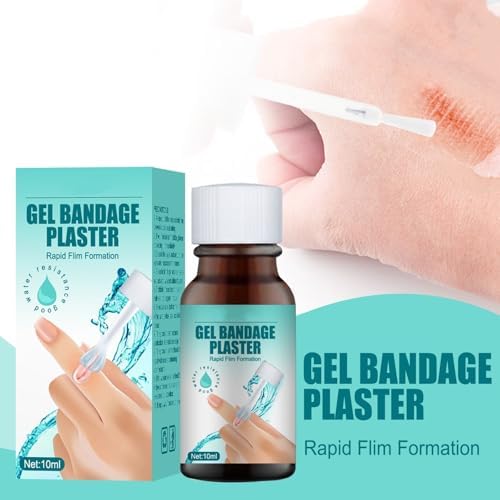 Lucency transparent liquid skin dressing application brush close up