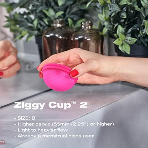 Intimina Ziggy Cup 2 medical grade silicone flat-fit period disc