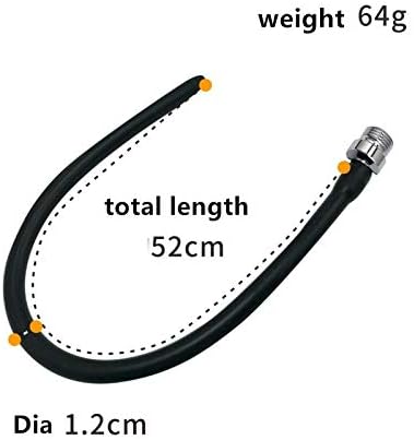 Close up of the smooth 20 inch silicone nozzle for personal hygiene.