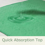 Albelia reusable incontinence pads showing wavy quilting pattern for comfort