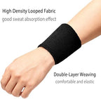 Close up view of Giyawa elastic gym wristbands