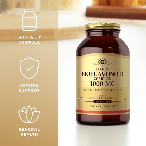 Solgar Citrus Bioflavonoid Complex imported dietary supplement packaging details