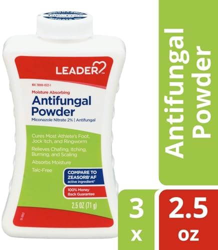 Leader moisture absorbing powder for odor and wetness control.