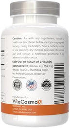 VitaCosmoX Diosmin non-GMO and gluten-free vegetarian capsules product packaging details