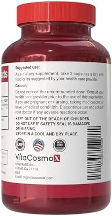 VitaCosmoX antioxidant and prostate health support capsule side profile display