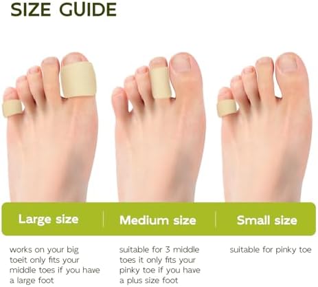 Breathable fabric toe tube showing the inner soft gel lining