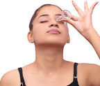 Close-up of smooth rim on HealthAndYoga glass eye cup