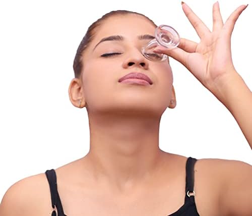 Close-up of smooth rim on HealthAndYoga glass eye cup