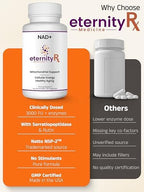 Eternity Medicine Nattokinase bottle showing Natto NSP-2 ingredient label for healthy blood flow