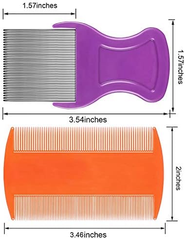 Close up of Maitys metal teeth nit removal comb for effective hair grooming.