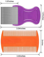 Close up of stainless steel metal teeth on Maitys nit removal comb