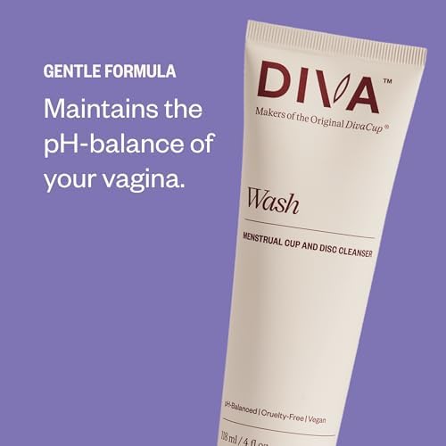 PH balanced DIVA Wash for gentle and effective period care cleaning