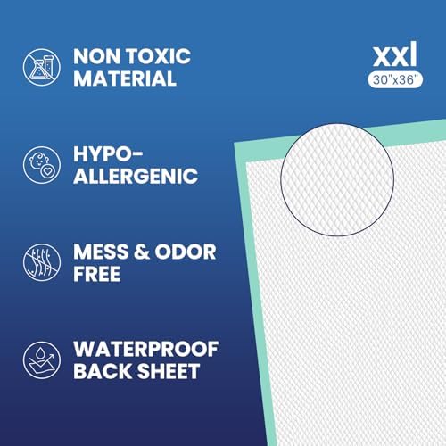 Close up of Aozita 5-layer absorbent bed pad texture