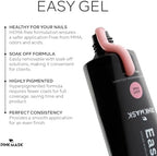 Pink Mask Easy Gel DIY nail extension results