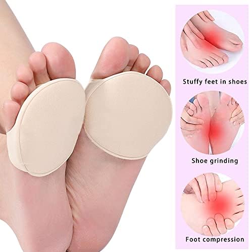 Side view of soft gel forefoot pads for women and men pain relief.