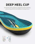 Full length WalkHero orthopedic shoe inserts for flat feet relief.
