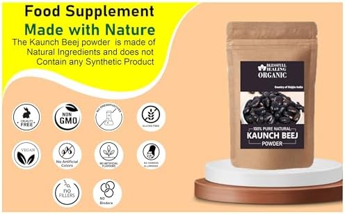 Mucuna Pruriens velvet bean organic powder 100 gram pouch
