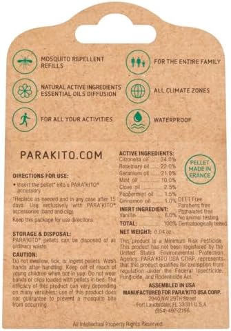Parakito refill pellets for wristbands and clips