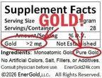 EnerGold Monoatomic Gold ORMUS Pure Powder Vial