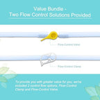 Eukeston medical grade silicone hose displayed with its packaging for colon cleansing.