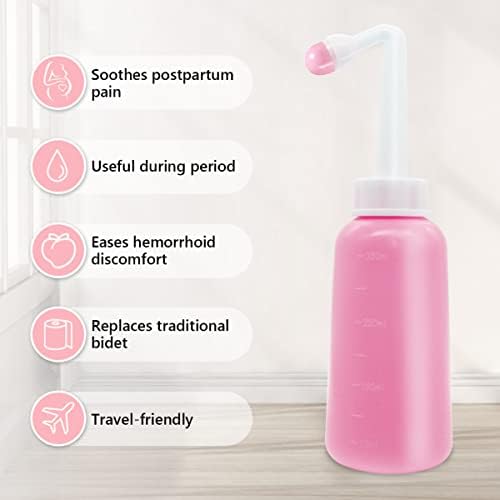 Upside down portable bidet bottle for postpartum hygiene recovery